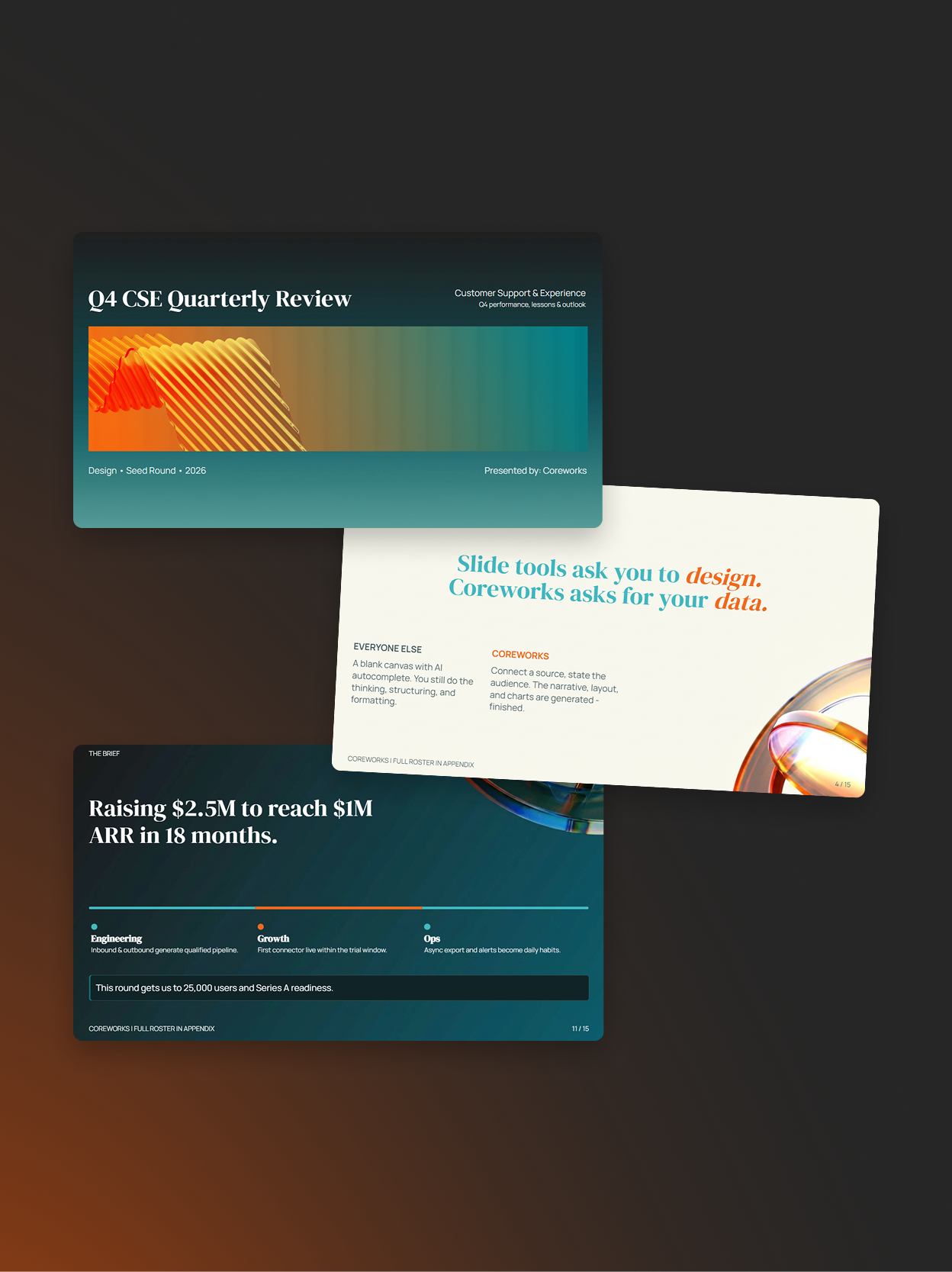 Branded slides generated by Coreworks